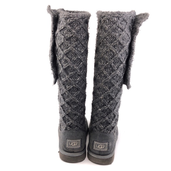 UGG Lattice Cardy Cuffable Knit Tall Winter Boots 7 - Picture 6 of 13